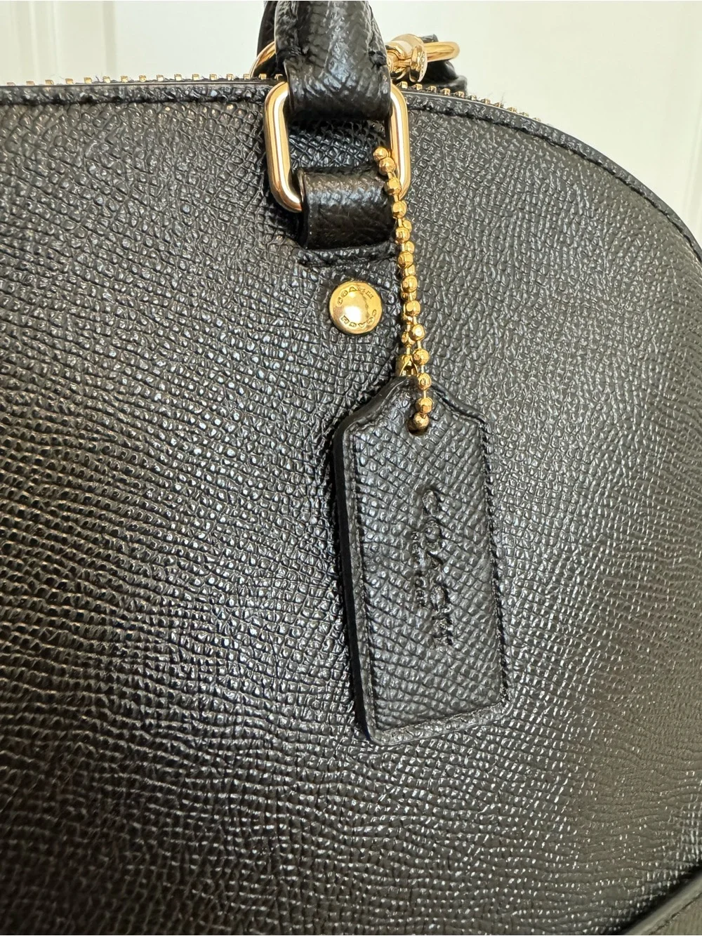 Coach Black Leather Sierra Satchel NWOT